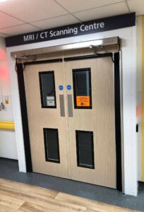 Our first Wood Grain Effect Fire Rated Steel Door now installed
