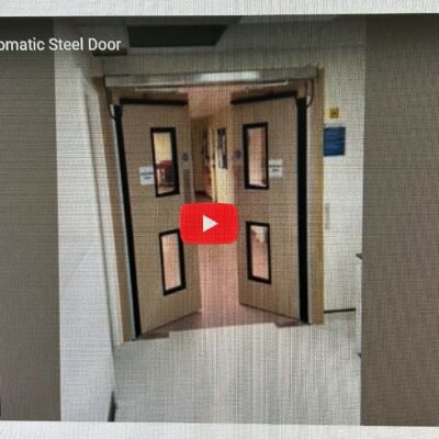 Woodgrain Automatic Steel Door Video